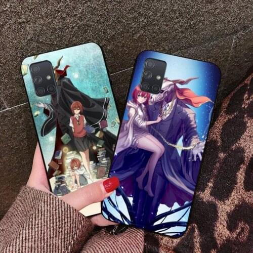 CUTEWANAN Ancient Magus Bride Anime Black Soft Rubber Phone Cover For Samsung A10 A20 A30 A40 A50 A70 A80 A71 A91 A51 A6 A8 2018