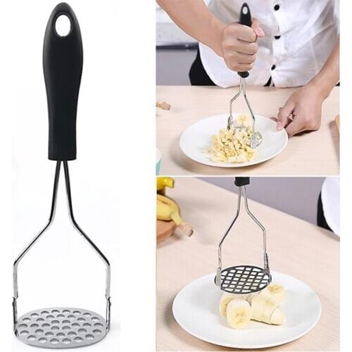 Pressure Mud Machine Masher Ricer Fruit Vegetable Tools Potato Masher Stainless Steel with Plastic Handle Kitchen Gadgets