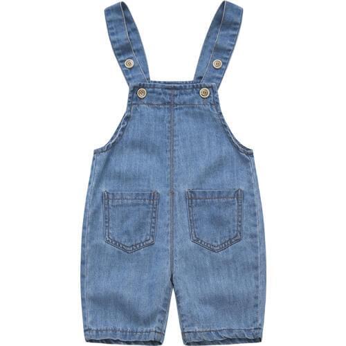 Baby Denim Pants Boys Strap Clothing 2018 Spring Autumn New Fashion Kids High Quality Casual Jeans Children Clothing BC207