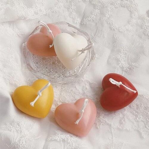 Heart Shape Candle Making diy Fondant Cake Baking Molds Handmade Soap Candle Silicone Mould Epoxy Resin Aromatherapy Mold