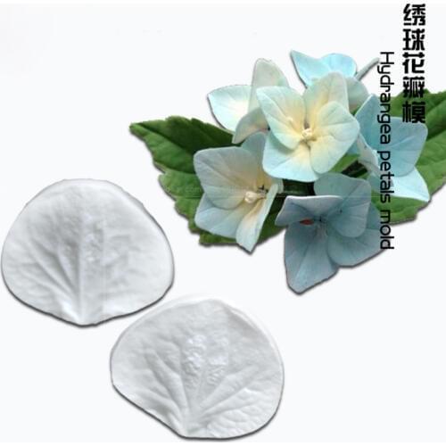 Hydrangea & Cutting Silicone Mold Fondant Mould Cake Decorating Tool Chocolate Gumpaste Mold, Sugarcraft, Kitchen Accessories