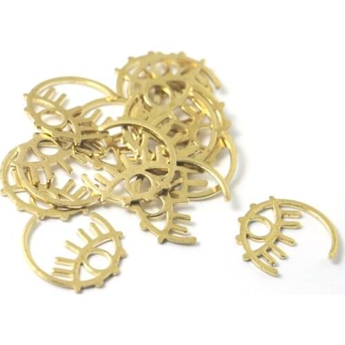 Personalized Fashion Jewelry Temperament Wild Big Eyes Demon Eyes Brass Earrings Street Stud Earring Pendant