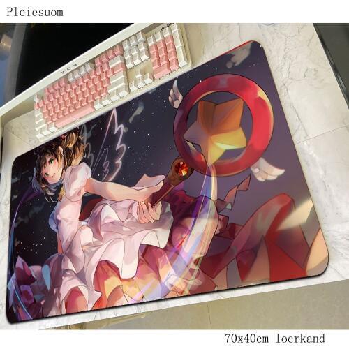 Cardcaptor Sakura mouse pad gamer Halloween Gift 70x40cm notbook mouse mat gaming mousepad 3d pad mouse PC desk padmouse mats