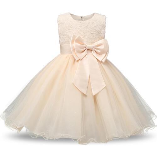 Summer Tutu Wedding Birthday Party Dresses Princess Flower Girl Dress For Girls Childrens Costume Teenager Prom Designs