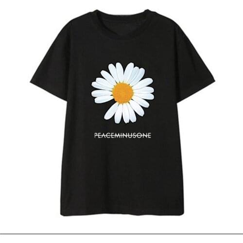 KPOP G-Dragon Summer T-SHIRT PEACEMINUSONE KWON JI YONG T-shirt Fans Collection Unisex Clothes