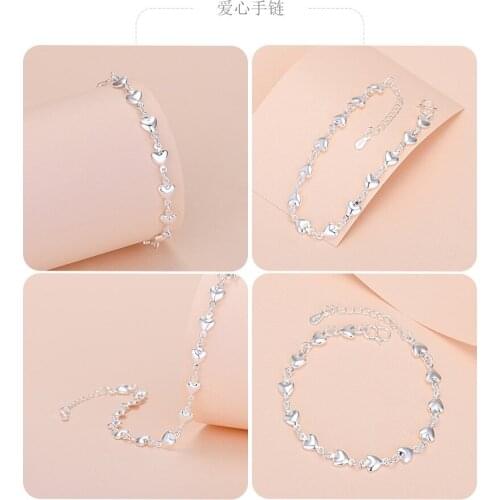 Lyvior Round Beads Love Four-Leaf Clover Antlers Creative Jewelry Cubic Zirconia Anniversary Birthday Gifts for Women Girl