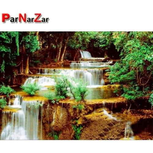 Parnarzar Forest Stream DIY 5D Diamond Painting Kits Full Drill Rhinestone Cross Stitch Picture Craft for Home Wall Decor
