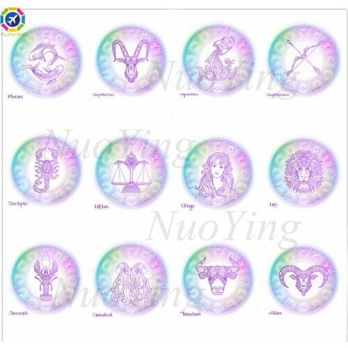Horoscope Constellation Zodiac Sign Simple Diamond Painting Cartoon Wall Art Mosaic Picture Children Christmas Gift Decoration