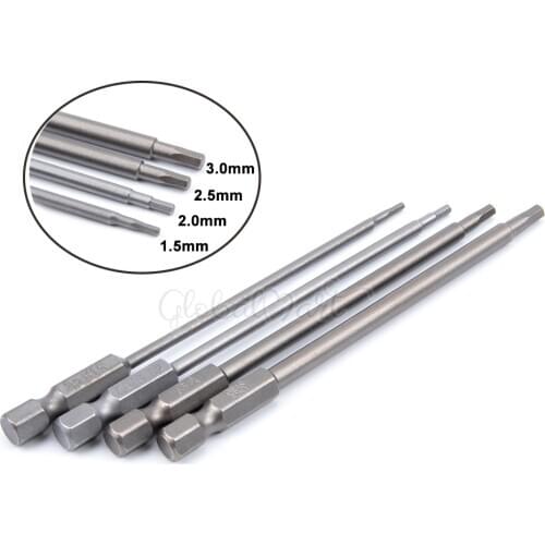 4pcs Metal Hexagonal Wrenches Screw drivers Tools Kit 1.5mm 2.0mm 2.5mm 3.0mm 1.5/2.0/2.5/3.0mm for RC Models Multirotor