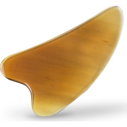 Nature horn Scrapping plate acupucnture massage facial back body scraper