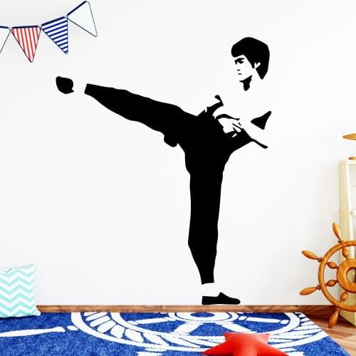 Luxuriant Bruce Lee Wallstickers For Boys Bedroom Decals Decal Mural