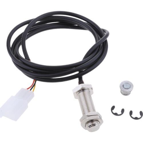 Sensor Cable+Magnets for Motorcycle Digital Odometer Speedometer Tachometer