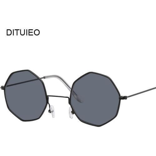 New Small Oval Sunglasses Women Men Retro Metal Glasses Transparent Pink Black Lens Female Sun Glasses Oculos De Sol