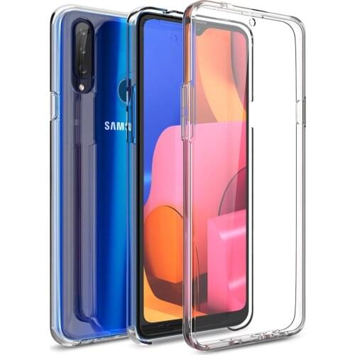 360 Full Clear Case For Samsung Galaxy A20S A10S protective front cover with built-in screen protector for Galaxy A10S A20S