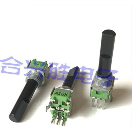 10pcs 09 type single potentiometer A10K with midpoint Amplifier sound volume potentiometer 3 foot shaft length 29MM