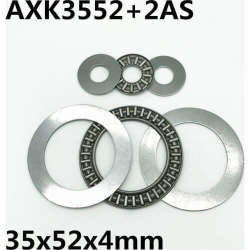 10pcs AXK3552 +2AS Thrust Needle Roller Bearing 35x52x2 mm Thrust Bearing Brand New High quality