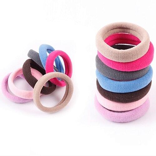 10Pcs Seamless Elastic Rope Hairband Hair Band Ponytail Holder Bracelets Scrunchie hot