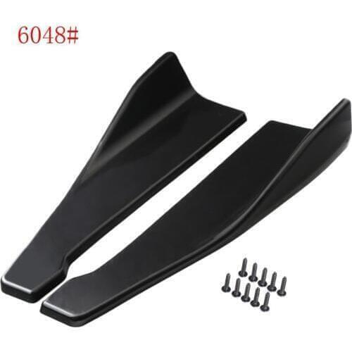 2pcs Car Rear Bumper Lip Splitters Diffuser Chin Spoiler Canard Deflectors