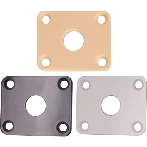 3x Jack Plate Socket Covers 3 Colors for Guitar Replacement