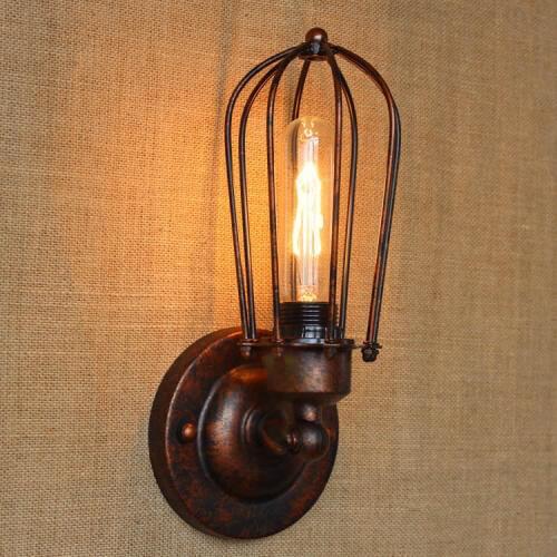 Four Style American Rural Style Iron Vintage Rust Wall Light Edison Bulb Coffee Shop Lamp Festival Decorative Wall Light Free Shipping