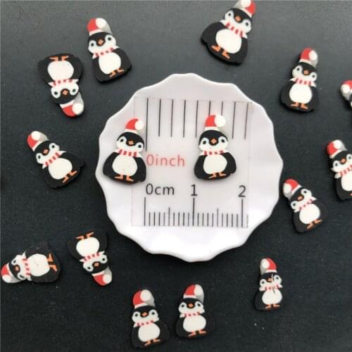 50g Christams Penguin Polymer Clay Sprinkle For Kids Diy,Soft Clay For Craft Clay/Nail Art/Scrapbook Decoration DIY, Filler