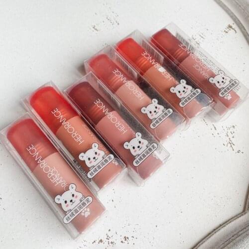 6 Colors Waterproof Lipstick Female Lips Makeup Moisturizing Lip Gloss Red Lip Tint Long-lasting Beauty Cosmetics New TSLM1