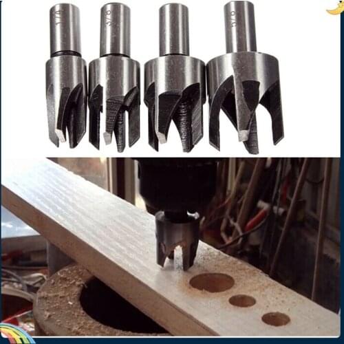 8Pcs Wood Plug Cutter Cutting Tool Woodwork Plug Cutting Drill Bit Set Claw Cork Drill 5/8 1/2 3/8 1/4