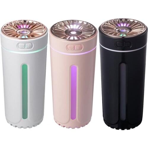 Car Humidifier Mute Colorful Ambient Light USB Portable Air Humidifiers LED Fragrance Diffuser for Vehicle Car Accessories