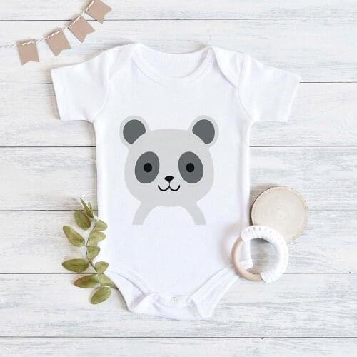Bodysuit for Newborns kawaii Panda Print Bodysuit For Boys Russia Fashion Baby Clothes Baby Girls Bodysuits Clothes for Newborns
