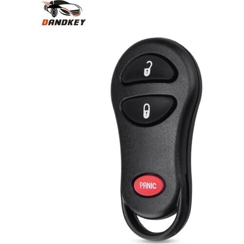Dandkey Fob For Chrysler Jeep Dodge Town Grand Country Caravan Cherokee Smart Remote 2+1 3 Buttons Car Keyless Entry Key Shell