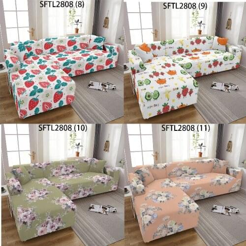 Color printing flowers Plaids and covers For home Covers for armchairs Elastic sofa cover sofa covers for living room Puff seat