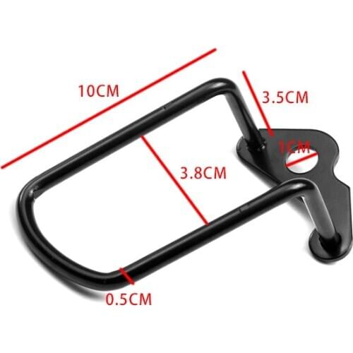 Black Bicycle Rear Derailleur Hanger Chain Gear Guard Protector Cover Mountain Bike Cycling Transmission Protection Iron Frame