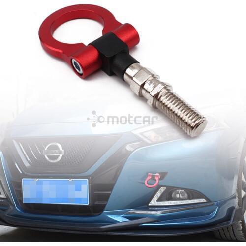 For Japanese Car Subaru Suzuki Red Aluminum Universal Car Auto Big Racing Trailer Ring Tow Hook Car Screwon Front & Rear