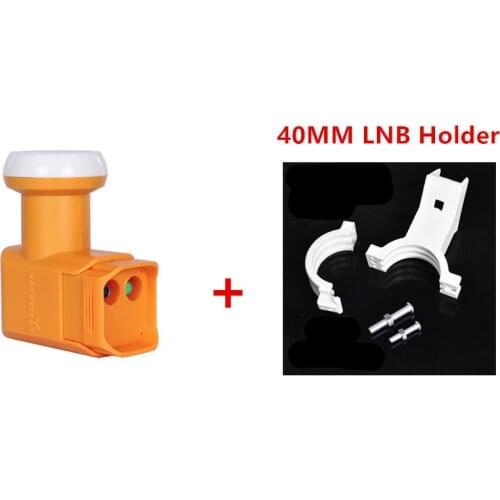 HDTV Digital Ku band Twin Quad Univeral LNB with 40MM LNB Single Bracket Holder