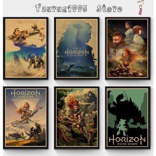 New Horizon Zero Dawn Game Artwork Posters and Prints Wall art Decorative Picture Painting For Kids Living Room Home Decor