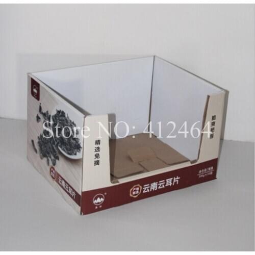 China experienced shelf ready packaging tear away counter paper display box ( DX-013)
