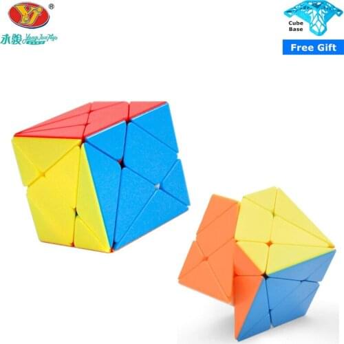 YongJun BianHuanJinGang 3x3x3 axis Magic Cube YJ Magic Puzzle Cube Speed Learning Educational Toys for Children Kids Gift