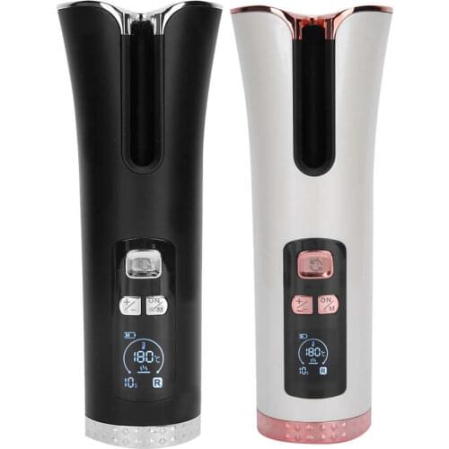 Multifunctional Portable Automatic Hair Curler Usb Charging Universal Wireless LCD Screen Travel Curler