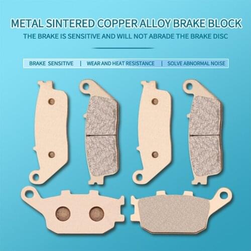 Motorcycle Metal sintering Front Rear brake pads For KAWASAKI ER6N ER6F Z650 Ninja650 EX650 2017 2018 2019 2020