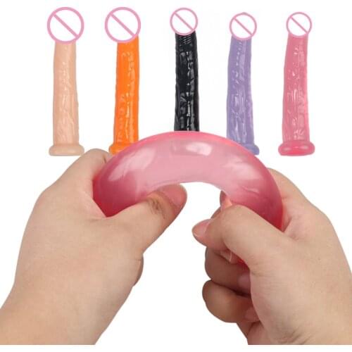 Soft Jelly Dildo Realistic Anal Dildo Penis Suction Cup Male Dick Female Masturbation Erotic Toys for Adult Sex Toys for Woman