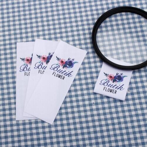 Custom sewing labels, Personalized Brand, Logo or Text, Customized with Your Name, Business Name (MD0038)