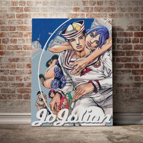 Home Decor Prints JoJolion Painting Picture Jojo S Bizarre Wall Art HD Comic Role Modular Canvas Poster Bedside Background Frame