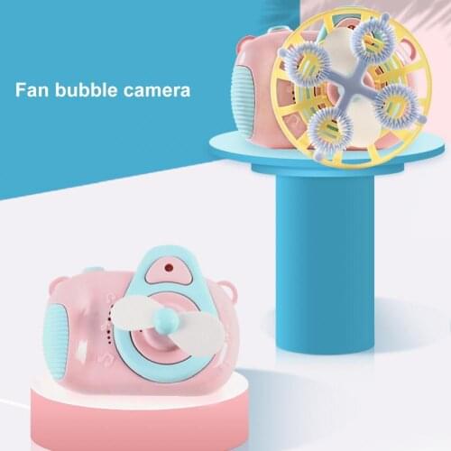 Bubble Machine Bright Color Operate Easily Plastic Indoor Outdoor Bubble Toy for Toddlers