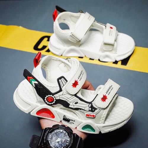 Sandals For Boy Summer Lightweight Kids Shoes Non-slip Childrens Sandals Outdoor Flat Slides