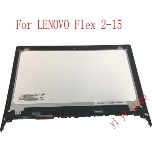 15.6" Laptop Touch LCD Screen Panel Digitizer Assembly For Lenovo flex 2 15 15D flex 2-15 lcd Assembly Display 1920 x 1080