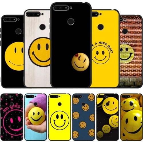 Funny always smile black Silicone Phone Case For honor 30 20 Pro 8 8X 9 10 20 Lite Mate 10 20 30 Lite Pro luxury cover Shell