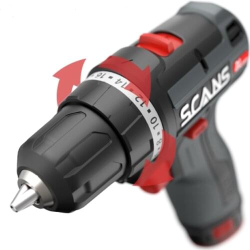 SCANS S120 12V Cordless Drill/Driver 36Nm Lithium Battery Rechargeable PowerTools,durable speed,brushless motor,drill wood/steel