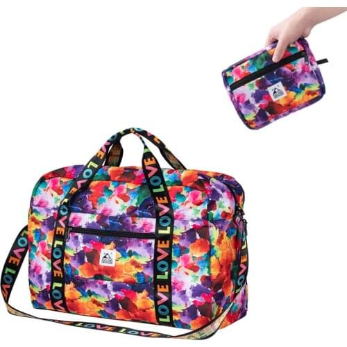 PLAYKING Foldable Travel Backpack Large Capacity Storage Bags Travel Carry On Luggage Duffel Bag Women Shopping Handbags