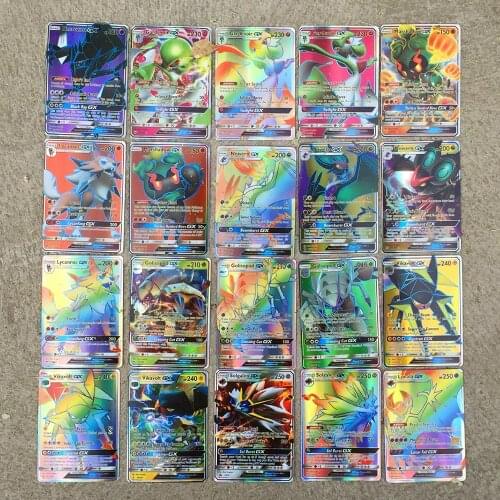 TAKARA TOMY Pokemon GX Cards EX Cards MEGA Cards M Cards 3D Version Classic Plaid Flash Pokemon Card Collectible Gift Kids Toy