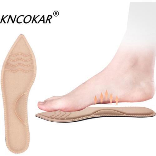 4 D Thin High-Heeled Shoes Insoles Female Breathable Absorbent Sponge Soft Damping Pain Wear 3 D Sponge Insole Pointed Insoles